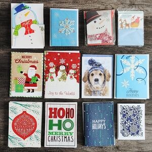 42 Assorted Christmas Holiday Greeting Cards With Envelopes